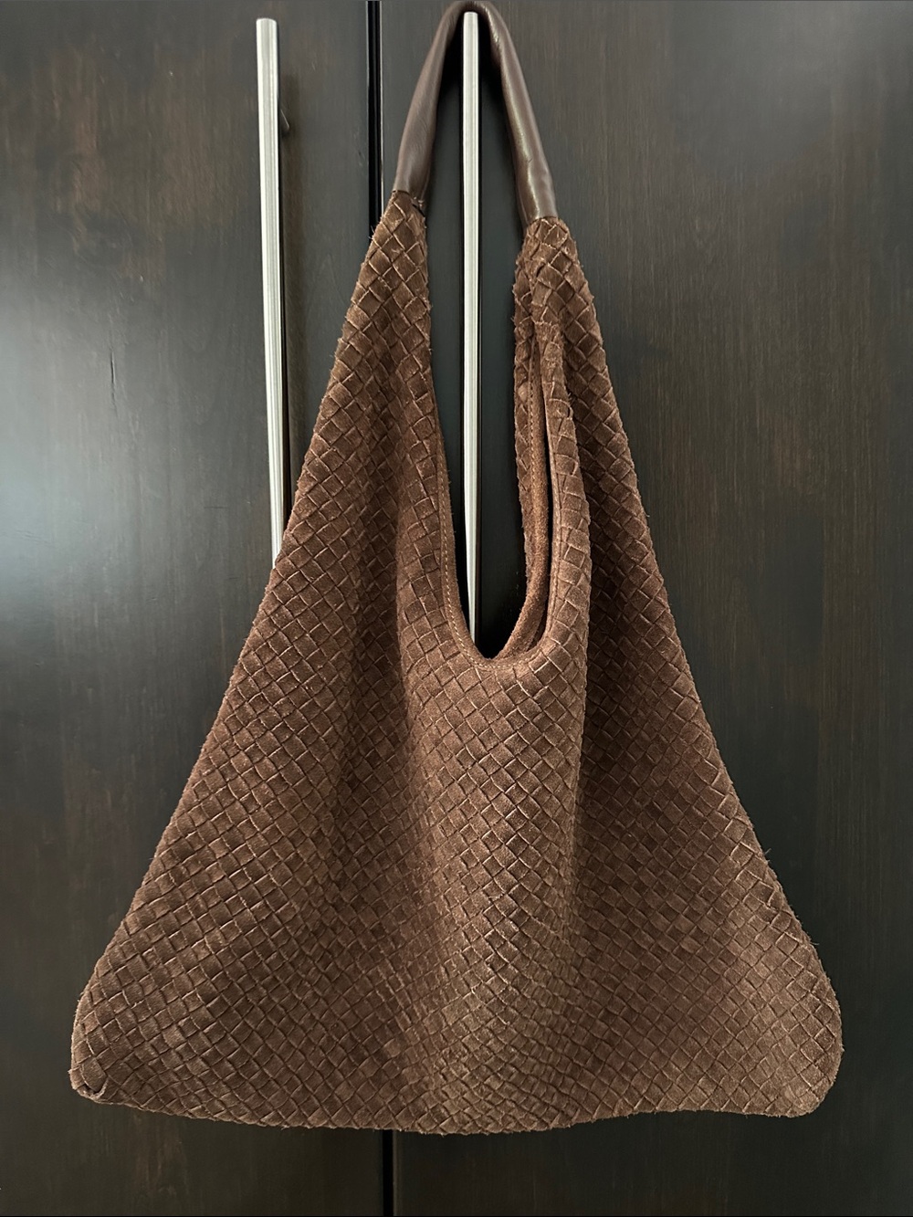 Woven Suede Leather Shoulder bag